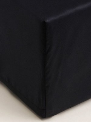 Простыня на резинке SL Home Tencel 180*200+30 см , цв. чёрный