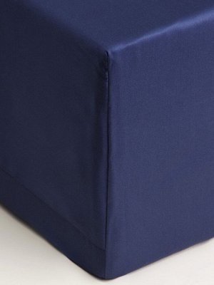 Простыня на резинке SL Home Tencel 200*200+30 см , цв. синий