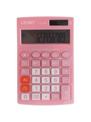 Калькулятор настольный 12-разрядный CT-388, розовый
