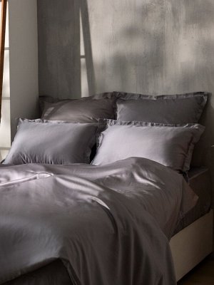 Наволочка SL Home Tencel 70*70+3 см , цв. серый