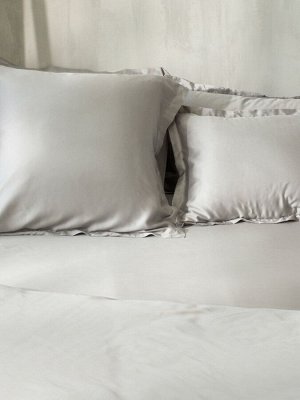 Наволочка SL Home Tencel 70*70+3 см , цв. светло-серый