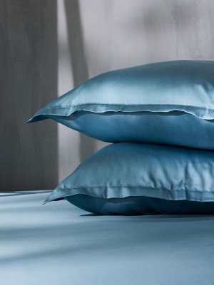 Наволочка SL Home Tencel 70*70+3 см , цв. серо-голубой