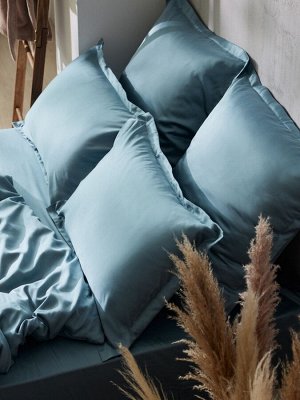 Наволочка SL Home Tencel 70*70+3 см , цв. серо-голубой