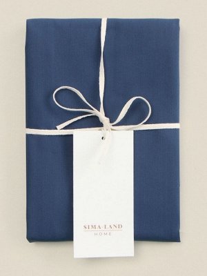 Наволочка 300ТС SL Home Percale 70x70+3 см, синий, 100% хлопок