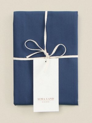 Наволочка 300ТС SL Home Percale 70x70+3 см, синий, 100% хлопок