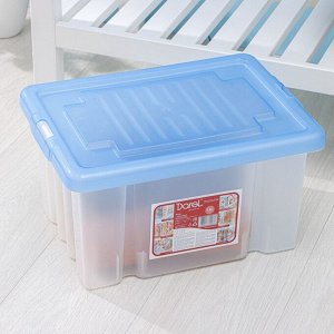Ящик для хранения Darel-box, 18 л, 40x30x21 см, с крышкой, МИКС