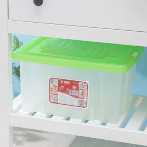 Ящик для хранения Darel-box, 18 л, 40x30x21 см, с крышкой, МИКС