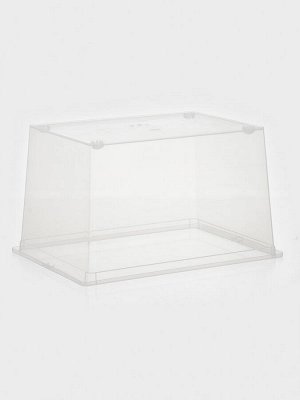 Ящик для хранения, 50 л, 53x38x30 см, с крышкой, прозрачный