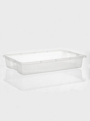 Контейнер для хранения Porter, 18 л, 66x42x12 см, с крышкой, цвет слоновая кость