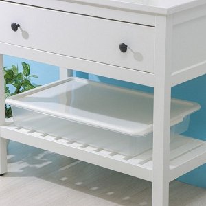 Контейнер для хранения Porter, 18 л, 66x42x12 см, с крышкой, цвет слоновая кость