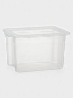 Контейнер для хранения Porter, 21 л, 43x32x27 см, с крышкой, прозрачный