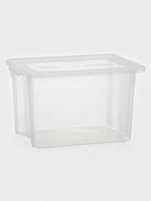 Контейнер для хранения Porter, 21 л, 43x32x27 см, с крышкой, прозрачный