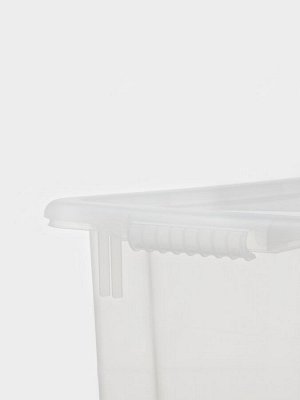 Контейнер для хранения Porter, 21 л, 43x32x27 см, с крышкой, прозрачный