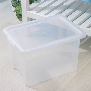 Контейнер для хранения Porter, 21 л, 43x32x27 см, с крышкой, прозрачный