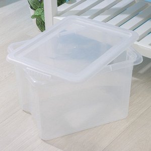 Контейнер для хранения Porter, 21 л, 43x32x27 см, с крышкой, прозрачный