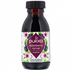 Pukka Herbs, Organic Elderberry Syrup, 3.4 fl oz (100 ml)