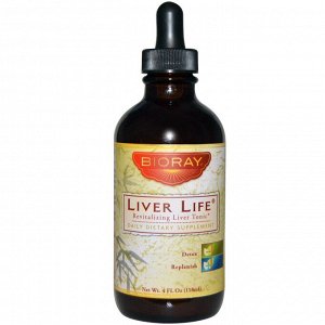 Bioray, Liver Life, восстанавливающий тоник для печени, 118 мл (4 жидких унции)
