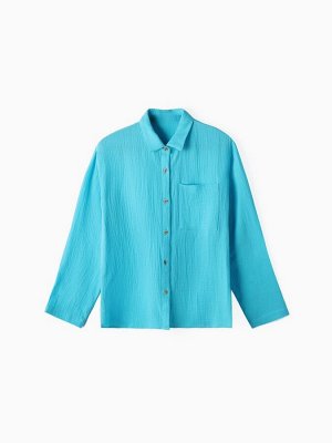 Рубашка из муслина для девочек KAFTAN.