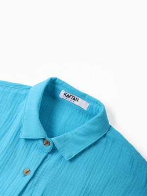 Рубашка из муслина для девочек KAFTAN.