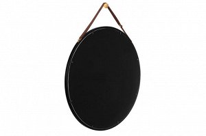 Настенное зеркало 60x60 см, черное