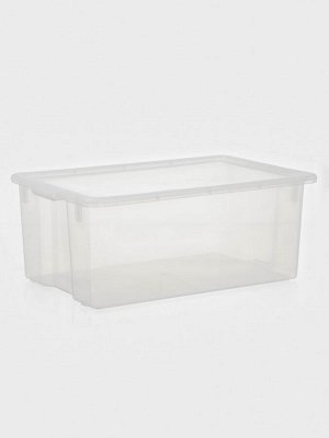 Контейнер для хранения Porter, 50 л, 66x42x26 см, с крышкой, прозрачный