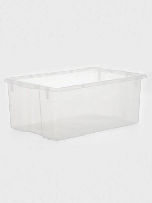 Контейнер для хранения Porter, 50 л, 66x42x26 см, с крышкой, прозрачный