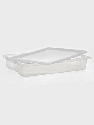 Контейнер для хранения Porter, 18 л, 66x42x12 см, с крышкой, цвет слоновая кость