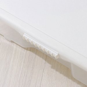 Контейнер для хранения Porter, 18 л, 66x42x12 см, с крышкой, цвет слоновая кость