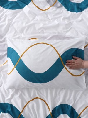 КПБ LoveLife евро Волна 200х220 см, 220х240 см, 50х70 см-2 шт, 75гр/м2, микрофибра