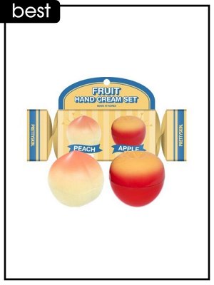 Набор кремов для рук с ароматом Персика и Яблока PrettySkin Hand Cream Set Fruit Peach Apple, 35 гр * 2 шт