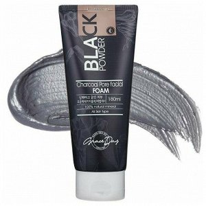 GRACE DAY BLACK POWDER CHACOAL PORE FACIAL FOAM 180ml Пенка для умывания с древесным углем 180мл