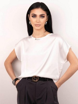 Блузка с коротким рукавом Г300 Белая