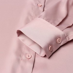 Блузка женская шелковая MIST plus-size, пыльная роза