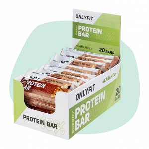 Батончик Onlyfit с карамелью «Шоколад и арахис»  50гр.