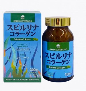Unimat Riken БАД  Spirulina Collagen 300табл /02.26г.