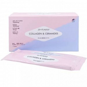 Unimat Riken БАД  Collagen & Ceramides Коллаген+Церамиды 15шт /02.26г.