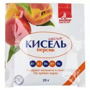 Джели + кисель Персик 25 г Биокор БАД