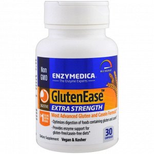 Enzymedica, GlutenEase, супер сила, 30 капсул