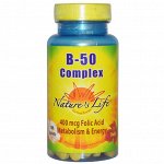 Nature&amp;#x27 - s Life, Комплекс B-50, 100 таблеток
