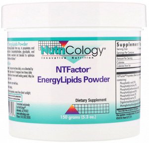 Nutricology, NTFactor, порошок липидов EnergyLipids, 150 г (5,3 унции)