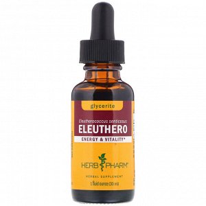 Herb Pharm, Eleuthero, Glycerite, 1 fl oz (30 ml)