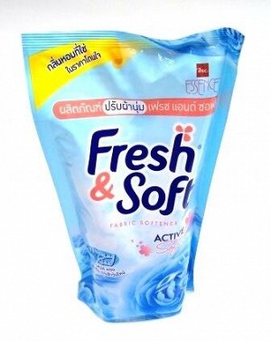 Кондиционер для белья "Blue Fresh" (Morning Kiss) (мяг.уп.) LION "Essence Fresh & Soft" 500/550мл