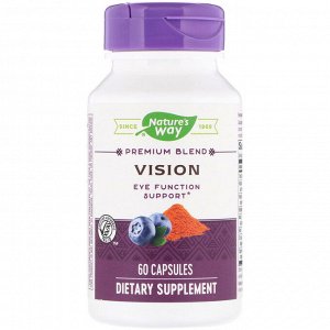 Nature&#x27 - s Way, Vision, Premium Blend, 60 Capsules