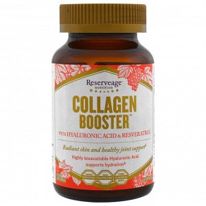 ReserveAge Nutrition, Collagen Booster с гиалуроновой кислотой и ресвератролом, 60 капсул