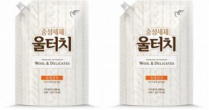 Гель для стирки концентрированный ДЛЯ ШЕРСТИ и деликатных тканей Wool Touch, нежный цветочный аромат, 1300мл, мягкая упаковка