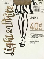 Light&amp;White LIGHT 40 DEN св.коричневый Колготки