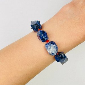 Браслет из Содалита и Сердолика