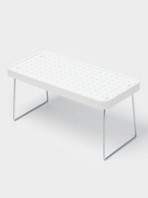 Складной столик - поднос «Макард», 29x14x2 см, белый, серый