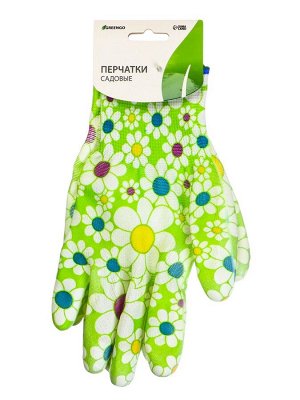 Перчатки садовые, нейлоновые, с ПВХ полуобливом, размер 10, цвет МИКС, Greengo