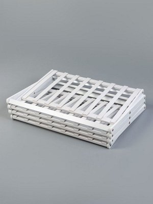 Подставка для цветов Greengo, 4 полки, 50x25x68 см, напольная, бамбук, белая